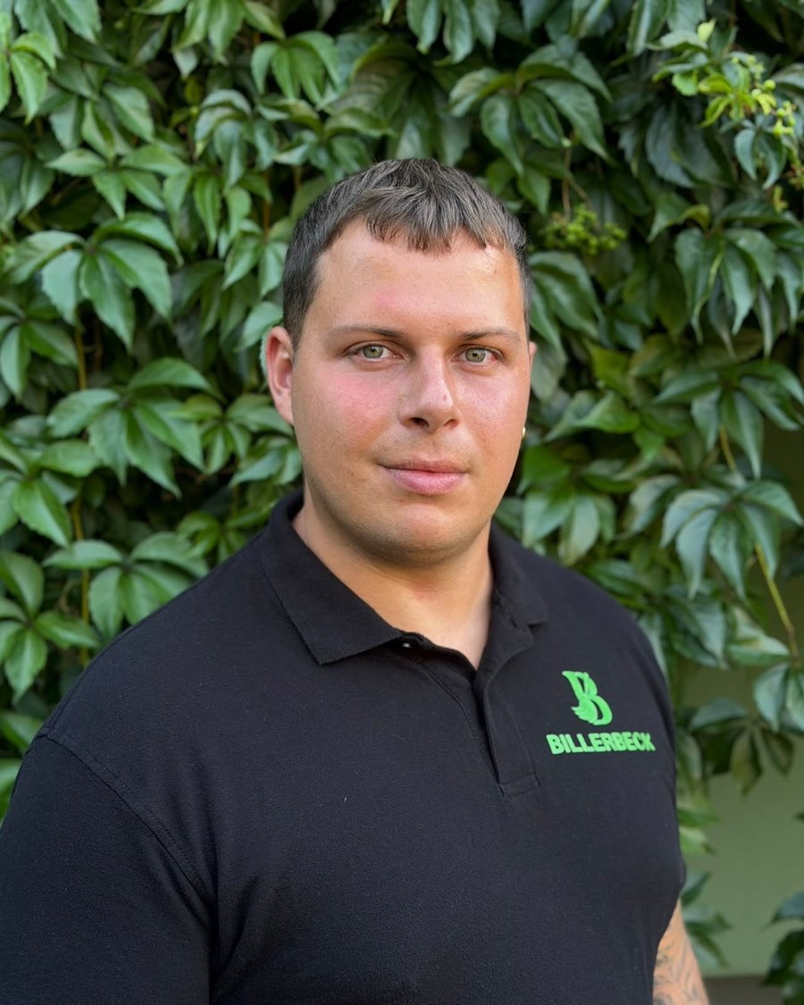 Quirin Billerbeck, Inhaber, im Arbeitspolo